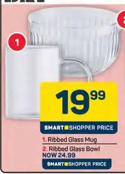 Pick n Pay Hypermarket Ribbed Glass Mug offer