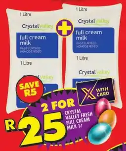 Shoprite Crystal valley fresh full cream milk offer