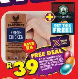 Shoprite Farmbest fresh chicken braai pack offer