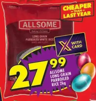 Shoprite Allsome long grain parboiled rice offer
