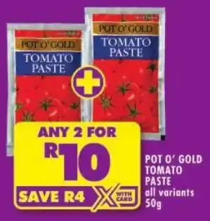 Shoprite Pot o' gold tomato paste offer