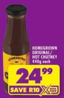 Shoprite Homegrown original/ hot chutney offer
