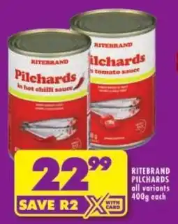 Shoprite Ritebrand pilchards offer