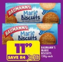 Shoprite Baumann's marie biscuits offer