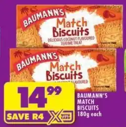 Shoprite Baumann's match biscuits offer