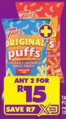 Shoprite Tait's puffs offer