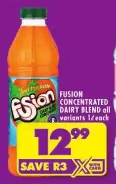 Shoprite Fusion concentrated dairy blend offer