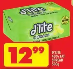Shoprite D'lite 40% fat spread offer