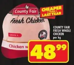 Shoprite County fair fresh whole chicken offer