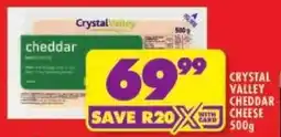 Shoprite Crystal valley cheddar cheese offer