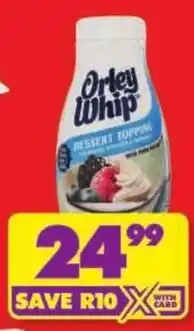 Shoprite Orley whip dessert topping imitation cream offer