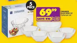 Shoprite Cinnamon glass bowl set offer