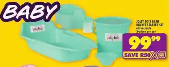 Shoprite Jolly tots bath bucket starter set offer