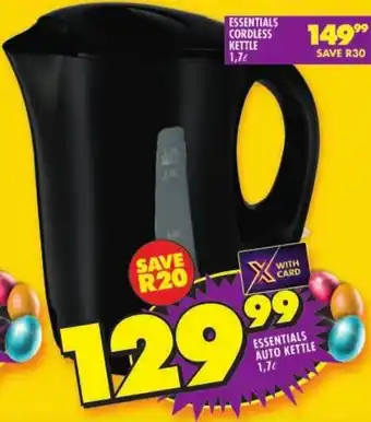 Shoprite Essentials auto kettle offer