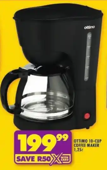Shoprite Ottimo 10-cup coffee maker offer