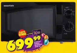 Shoprite Essentials manual microwave oven offer
