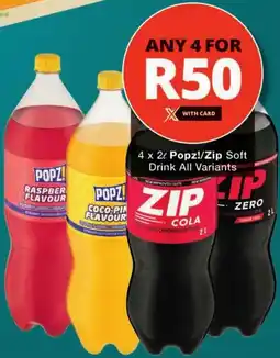 Checkers Popz!/ Zip Soft Drink All Variants offer