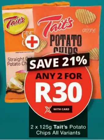 Checkers Tait's Potato Chips All Variants offer