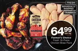Checkers Farmer's Choice Fresh Chicken Braai Pack offer