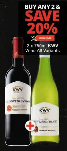 Checkers KWV Wine All Variants offer