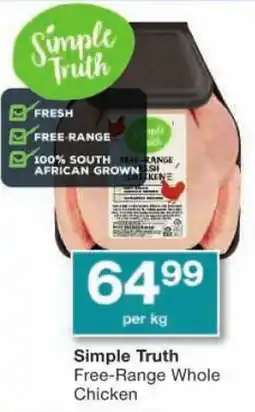 Checkers Simple Truth Free-Range Whole Chicken offer