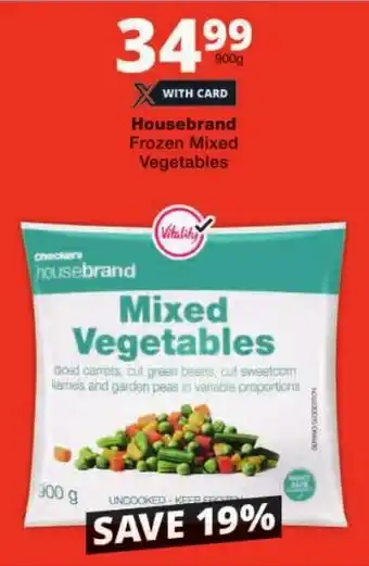 Checkers Housebrand Frozen Mixed Vegetables offer