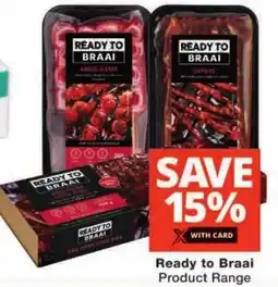 Checkers Ready to Braai Product Range offer