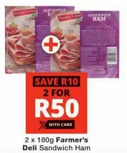 Checkers Farmer's Deli Sandwich Ham offer