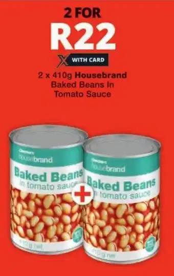 Checkers Housebrand Baked Beans In Tomato Sauce offer