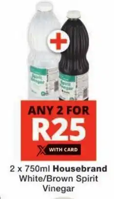 Checkers Housebrand White/ Brown Spirit Vinegar offer
