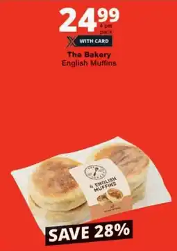 Checkers The Bakery English Muffins offer