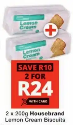 Checkers Housebrand Lemon Cream Biscuits offer