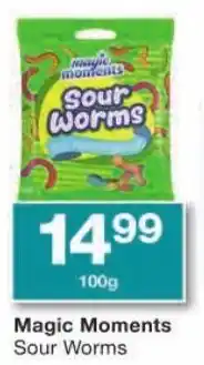 Checkers Magic Moments Sour Worms offer
