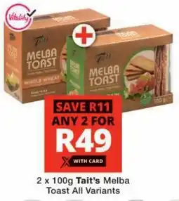 Checkers Tait's Melba Toast All Variants offer