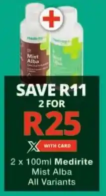Checkers Medirite Mist Alba All Variants offer