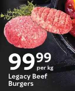 Oxford Freshmarket Legacy Beef Burgers offer