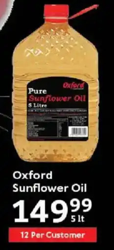 Oxford Freshmarket Oxford Sunflower Oil offer