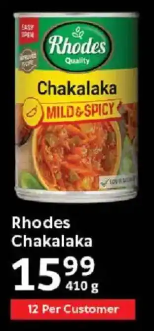 Oxford Freshmarket Rhodes Chakalaka offer