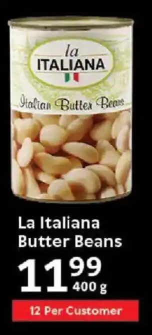 Oxford Freshmarket La Italiana Butter Beans offer