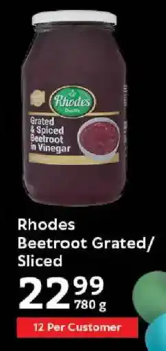 Oxford Freshmarket Rhodes Beetroot Grated/ Sliced offer