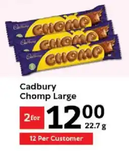 Oxford Freshmarket Cadbury Chomp Large offer