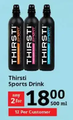 Oxford Freshmarket Thirsti Sports Drink offer