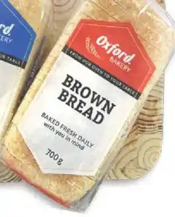 Oxford Freshmarket Oxford Sliced/ Unsliced Brown Bread offer