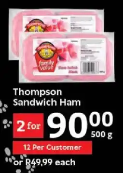 Oxford Freshmarket Thompson Sandwich Ham offer