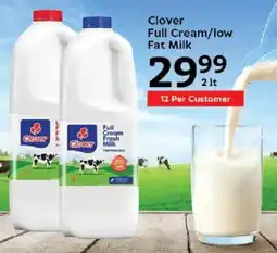 Oxford Freshmarket Clover Full Cream/ Low Fat Milk offer