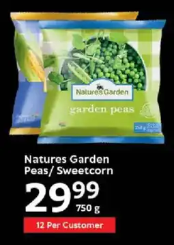 Oxford Freshmarket Natures Garden Peas/ Sweetcorn offer