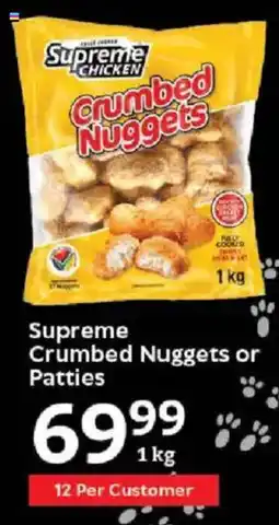 Oxford Freshmarket Supreme Crumbed Nuggets or Patties offer