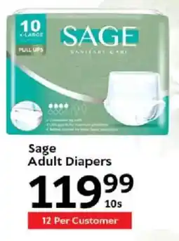 Oxford Freshmarket Sage Adult Diapers offer