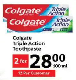 Oxford Freshmarket Colgate Triple Action Toothpaste offer