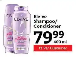 Oxford Freshmarket Elvive Shampoo/ Conditioner offer